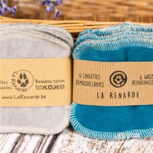 Lingettes lavables (lot de 10) - Noisette Caraibe
