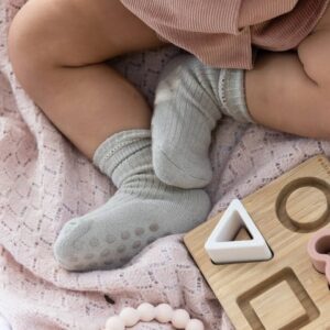 Chaussettes antidérapantes - Bleu Clair